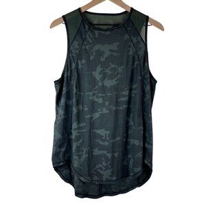 Lululemon Incognito Camo Multi Gator Green Sculpt Tank Top